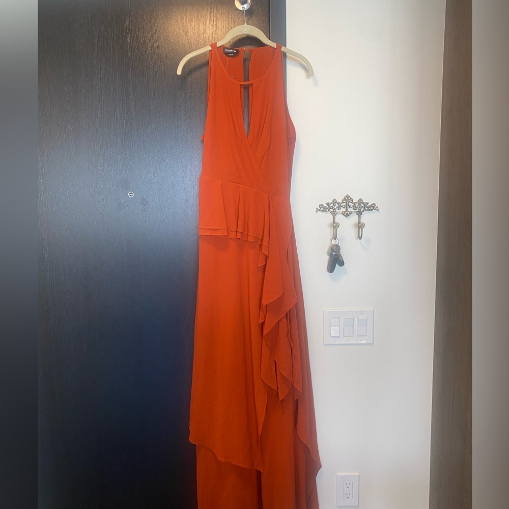 Long Bridesmaid/Wedding Guest burnt sienna. Never worn with tags, size 6